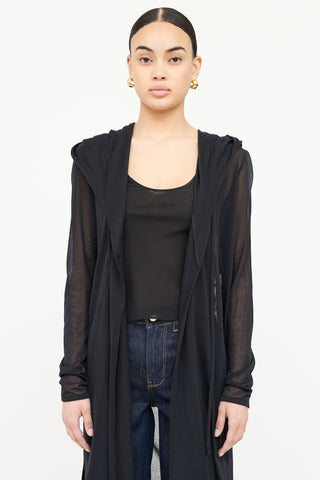 Lauren Bagliore Panel Hood Cardigan