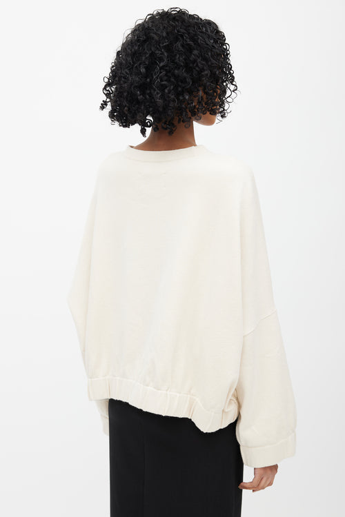 Lauren Manoogian Beige Knit Crewneck