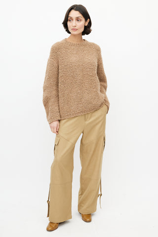 Lauren Manoogian Brown Wool Knit Sweater