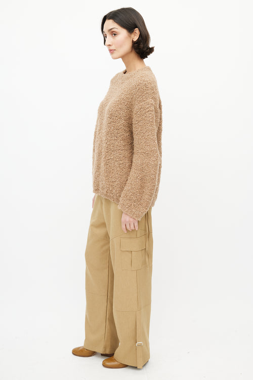 Lauren Manoogian Brown Wool Knit Sweater