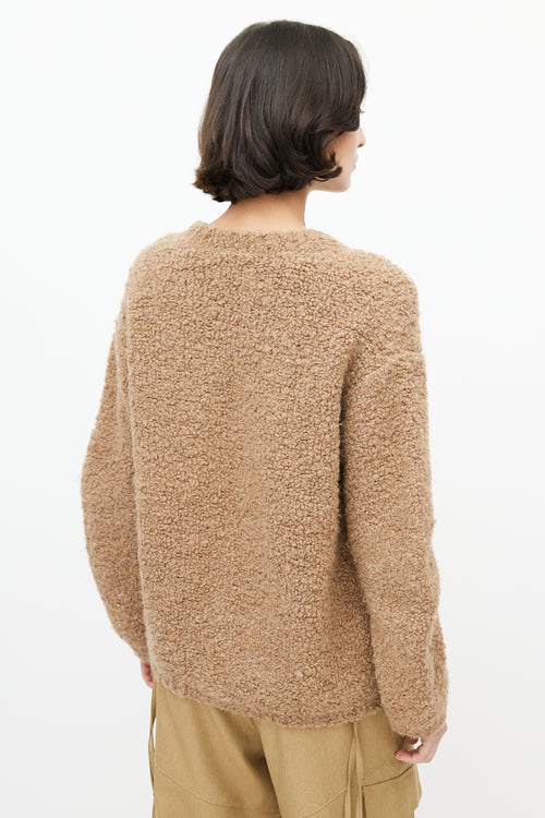 Lauren Manoogian Brown Wool Knit Sweater