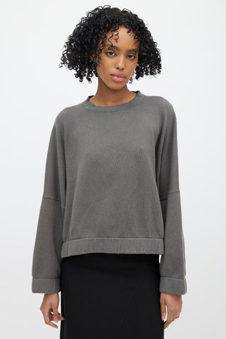 Lauren Manoogian Grey Knit Crewneck