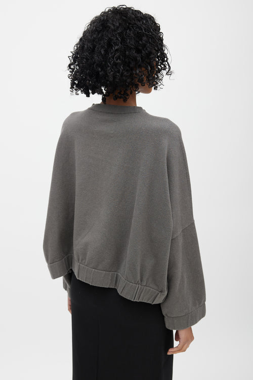 Lauren Manoogian Grey Knit Crewneck