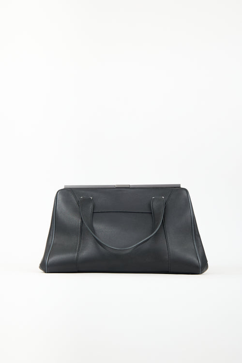 L
Wren Scott Black Leather Lula Doctor Bag