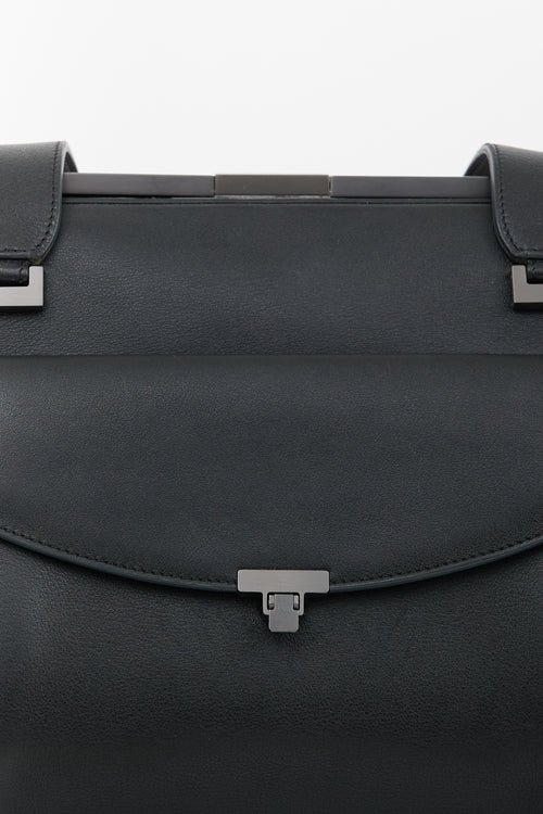 L
Wren Scott Black Leather Lula Doctor Bag