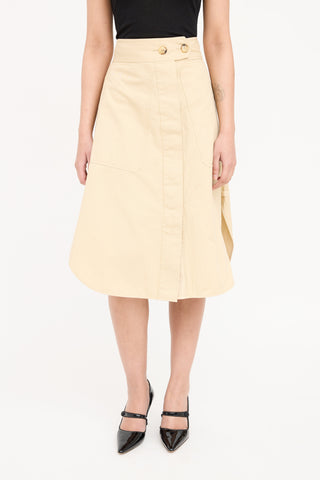 Lee Mathews Button Down Skirt