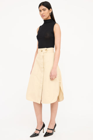 Lee Mathews Button Down Skirt