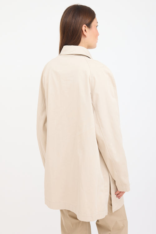 Lemaire Beige Balmacaan Jacket