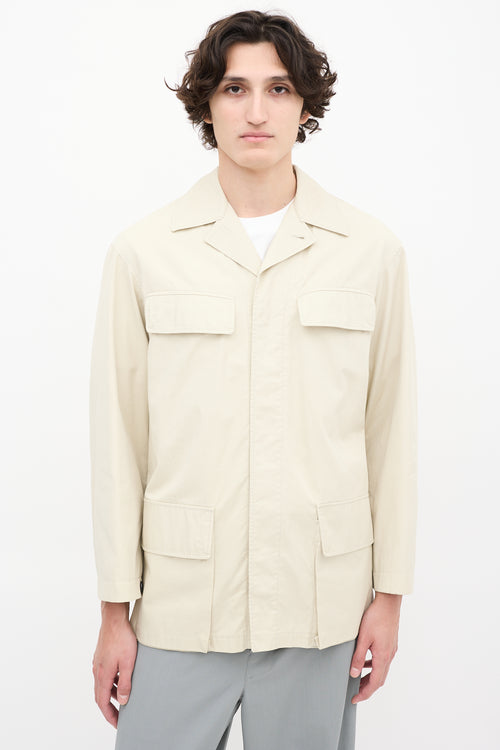 Lemaire Beige Four Pocket Chore Jacket