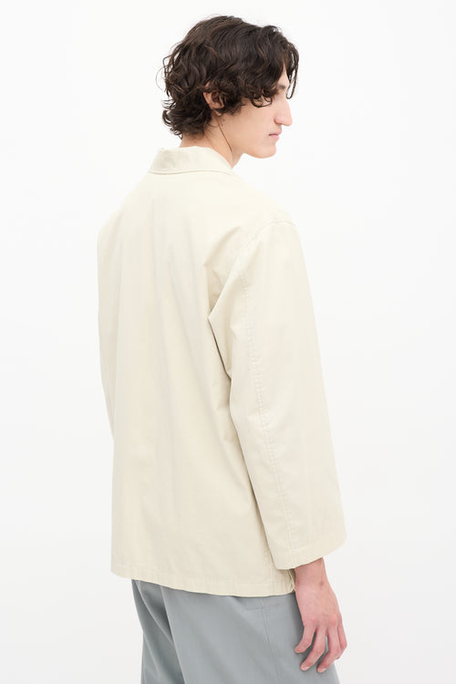 Lemaire Beige Four Pocket Chore Jacket