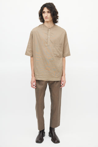 Lemaire Beige Henley Top