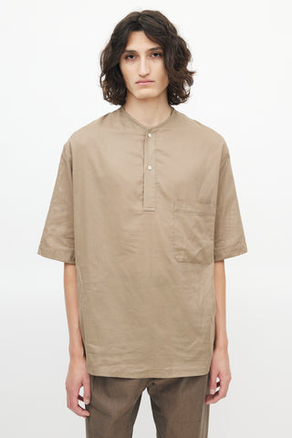 Lemaire Beige Henley Top