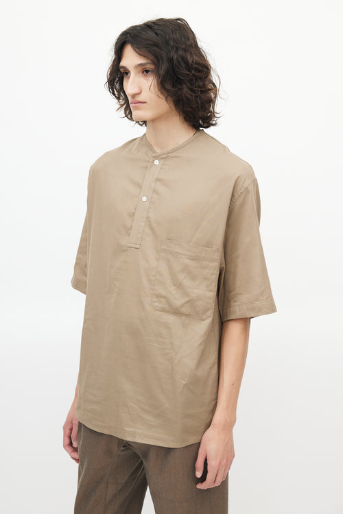 Lemaire Beige Henley Top