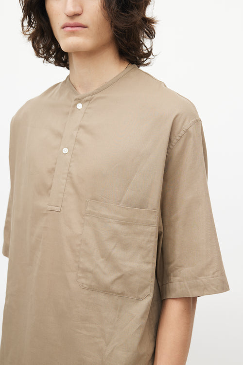 Lemaire Beige Henley Top