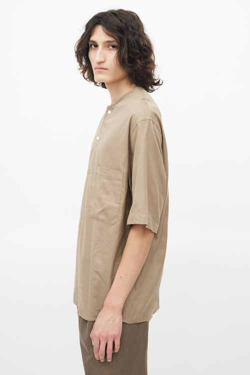 Lemaire Beige Henley Top