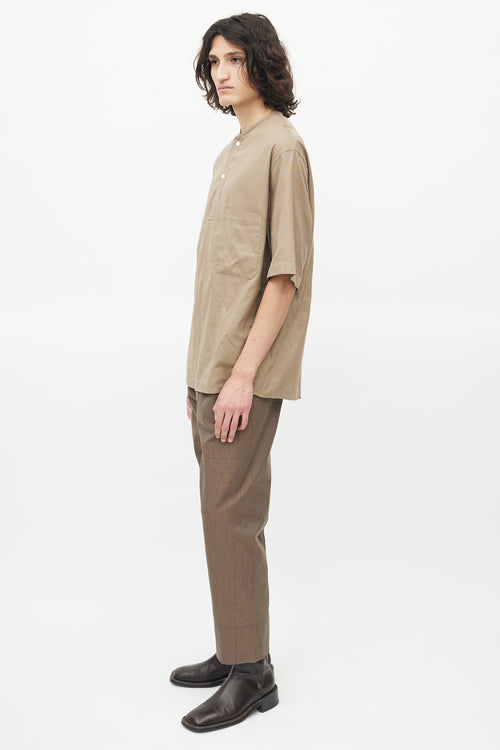 Lemaire Beige Henley Top