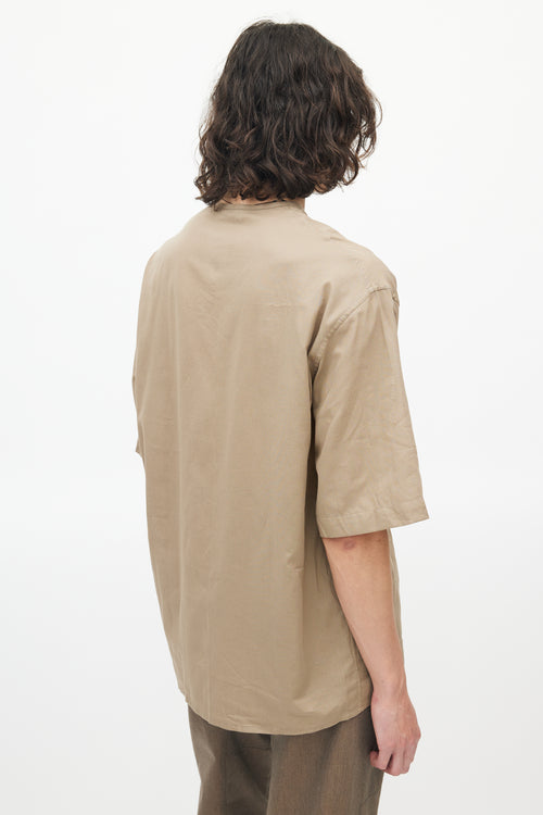 Lemaire Beige Henley Top