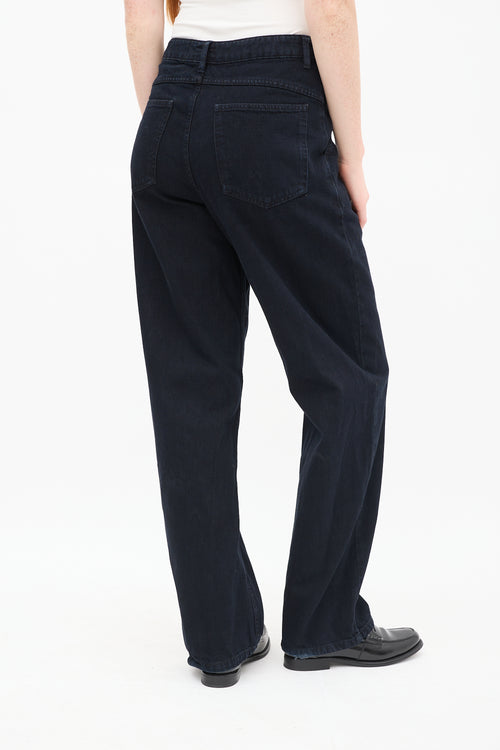 Lemaire Black Balloon Leg Panelled Jeans