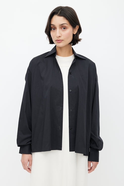 Lemaire Black Button Up Shirt