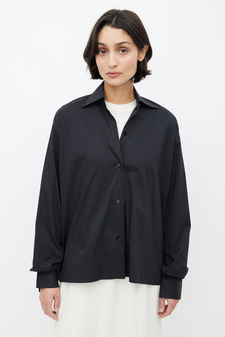 Lemaire Black Button Up Shirt