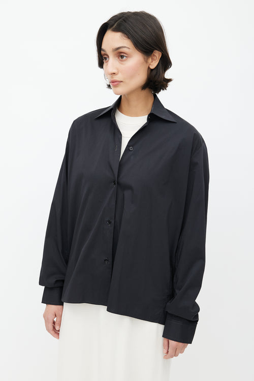 Lemaire Black Button Up Shirt