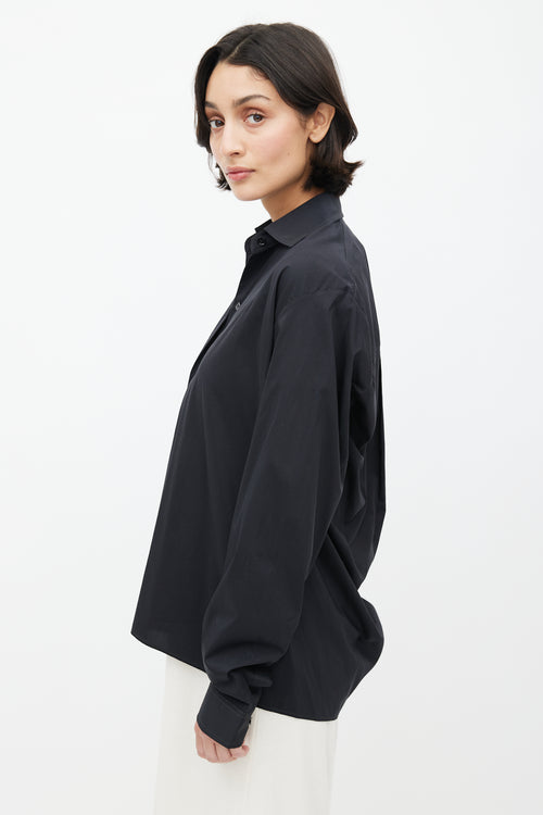 Lemaire Black Button Up Shirt