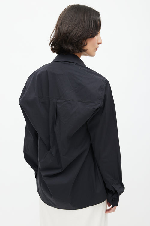 Lemaire Black Button Up Shirt