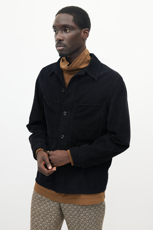 Lemaire Black Corduroy  Shirt