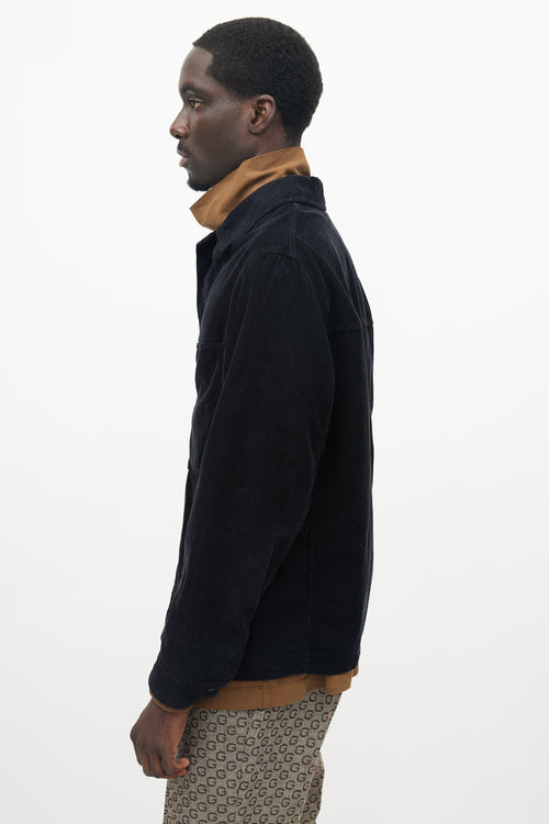 Lemaire Black Corduroy  Shirt