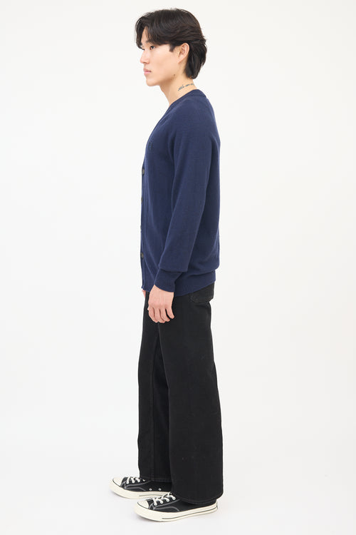 Lemaire Black High Waisted Wide Leg Jeans