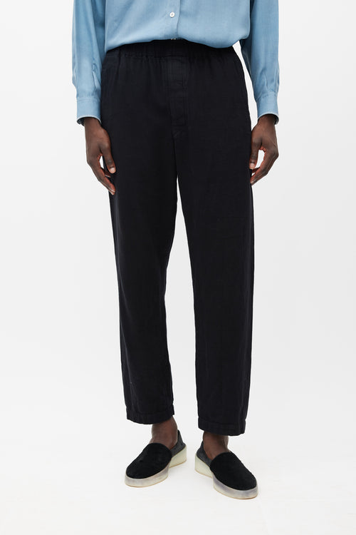 Lemaire Black Straight Leg Trouser