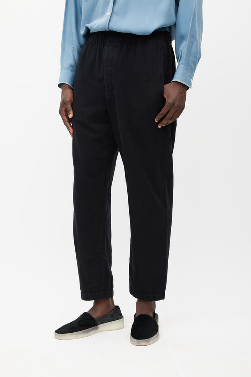 Lemaire Black Straight Leg Trouser