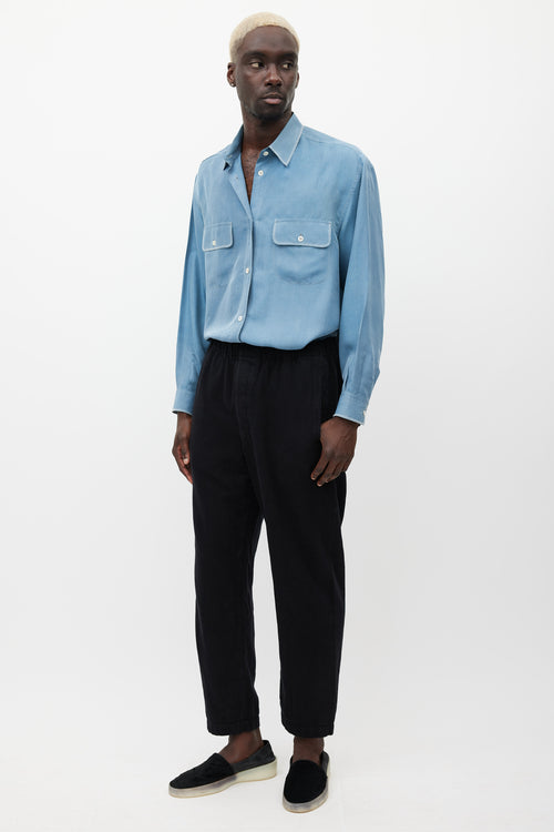 Lemaire Black Straight Leg Trouser