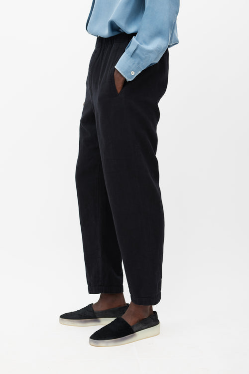 Lemaire Black Straight Leg Trouser