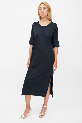 Lemaire Black T-Shirt Pocket Dress