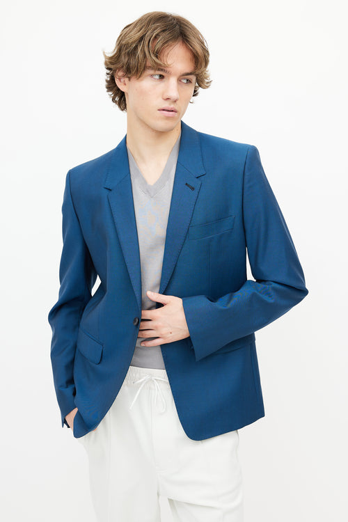 Lemaire Blue Mohair 
Wool Blazer