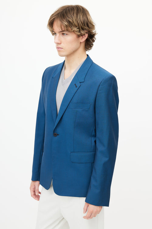 Lemaire Blue Mohair 
Wool Blazer