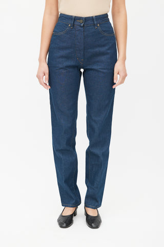 Lemaire Blue Slim Denim Jeans