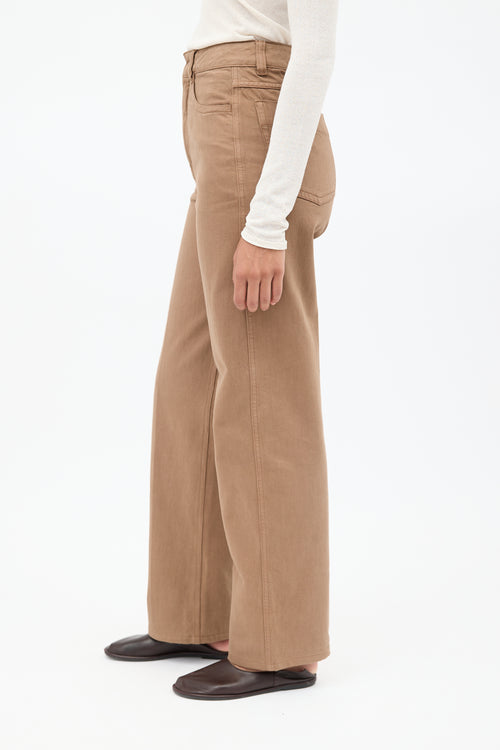 Lemaire Brown High Waisted Jeans