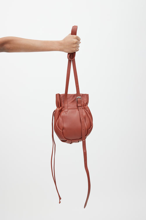 Lemaire Brown Leather Glove Bag