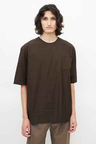 Lemaire Green Minimal Pocket T-Shirt