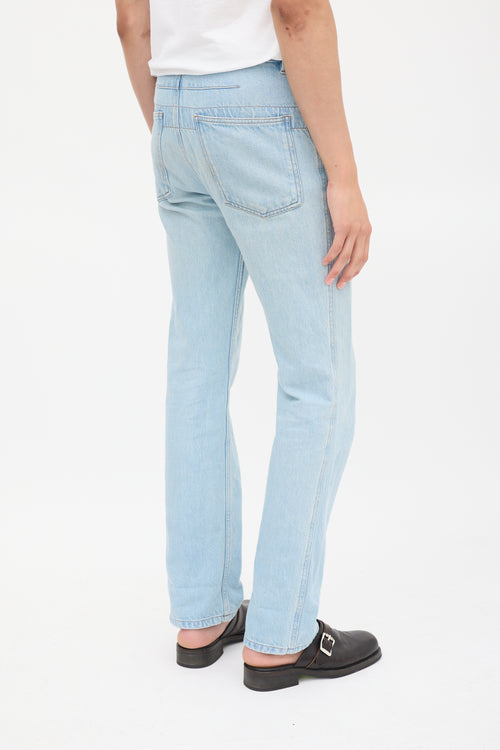 Lemaire Light Wash Straight Leg Jeans