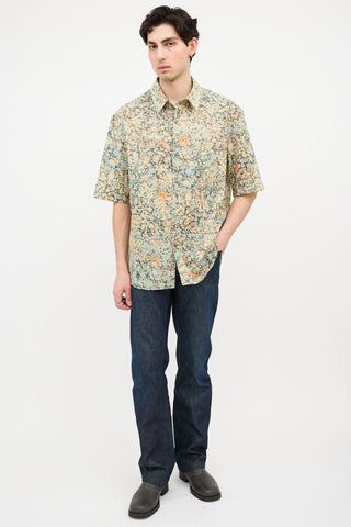 Lemaire Printed Short Sleeve Shirt