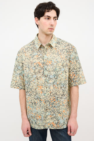 Lemaire Printed Short Sleeve Shirt