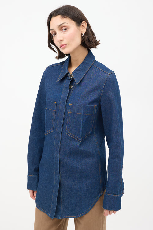 Lemaire Raw Denim Two Pocket Shirt