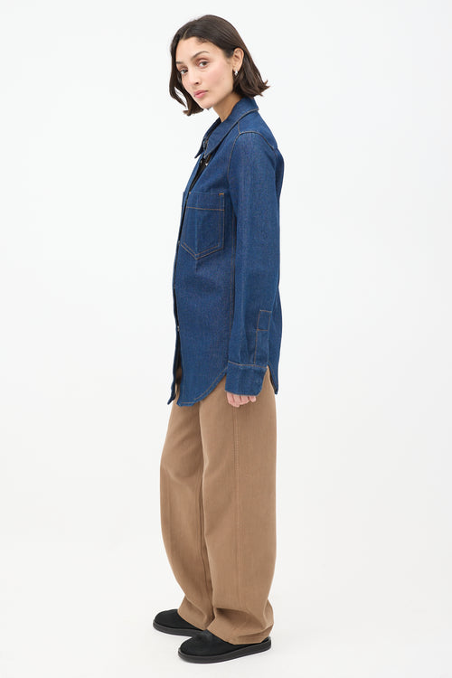 Lemaire Raw Denim Two Pocket Shirt