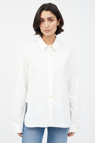 Lemaire White Buttoned Shirt