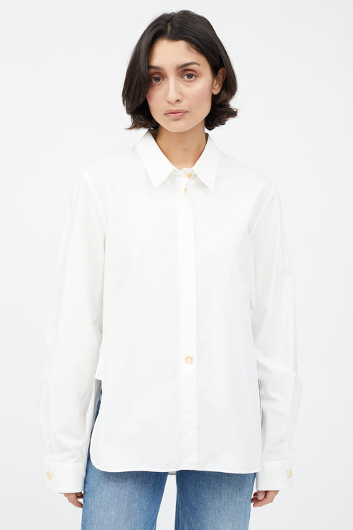 Lemaire White Buttoned Shirt