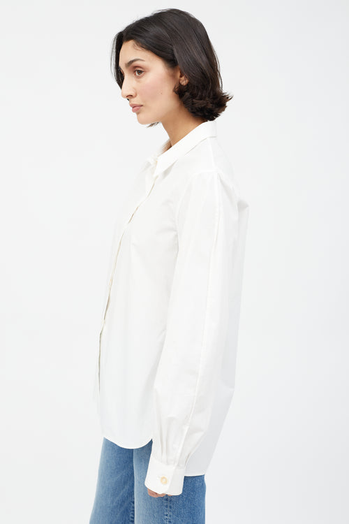 Lemaire White Buttoned Shirt