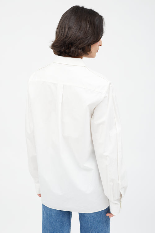 Lemaire White Buttoned Shirt